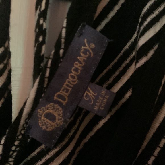 Democracy Black and White Jumpsuit Size Medium - Picture 6 of 6